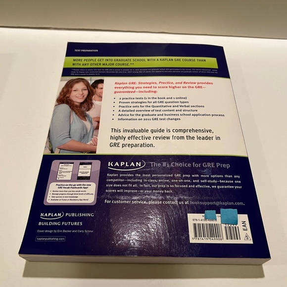 KAPLAN GRE PRACTICE BOOK. - Picture 2 of 8